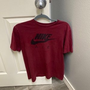 Burgundy Nike air shirt